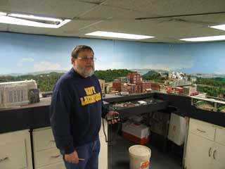 Dave Albertson enjoying running Scranton's Taylor Yard.